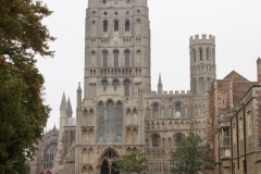 We visited Ely Cathedral before a country house for tea and fans
